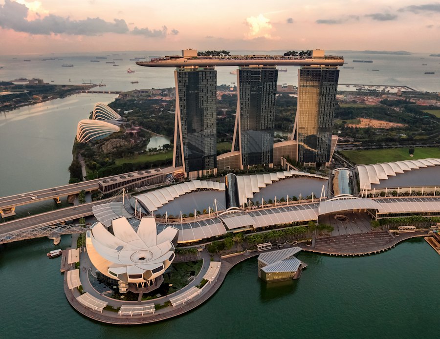 Ilustrasi destinasi Singapura